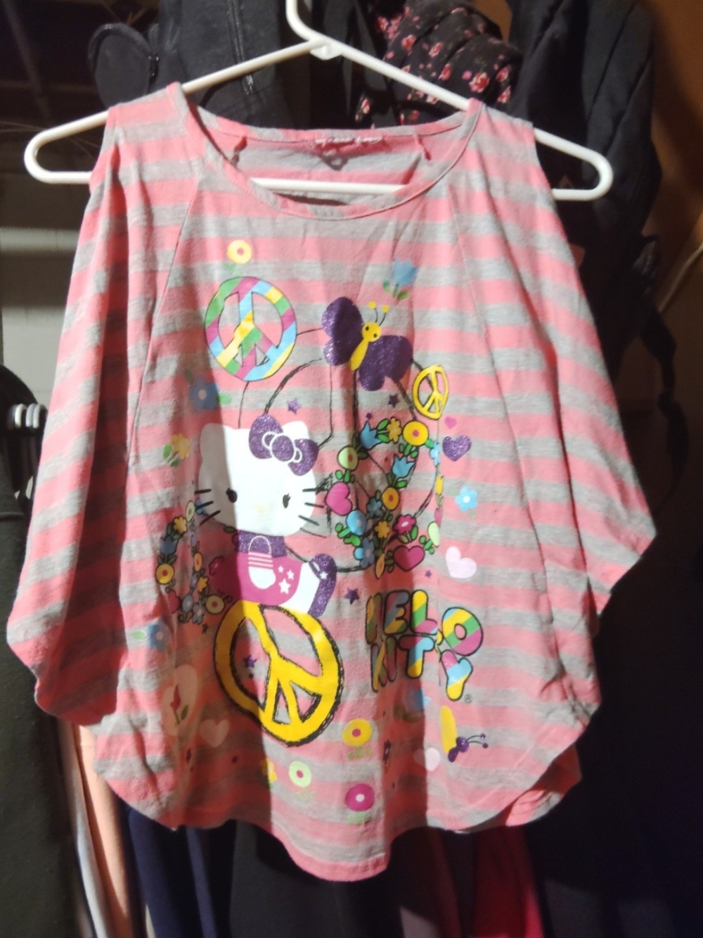 Hello Kitty Pink Striped Girls' Top